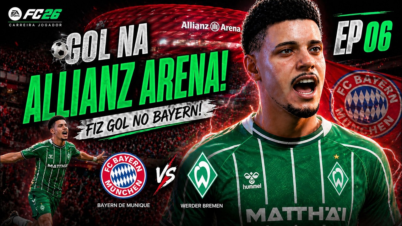 EA SPORTS FC 26 – Carreira de Jogador | EP 06: Gol na Allianz Arena, Mas o Bayern Levou a Melhor… 😤