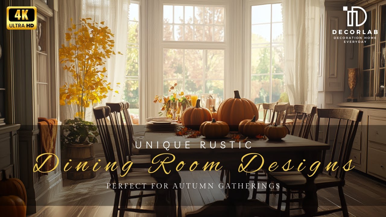 Unique Rustic Dining Room Designs: Perfect for Autumn Gatherings