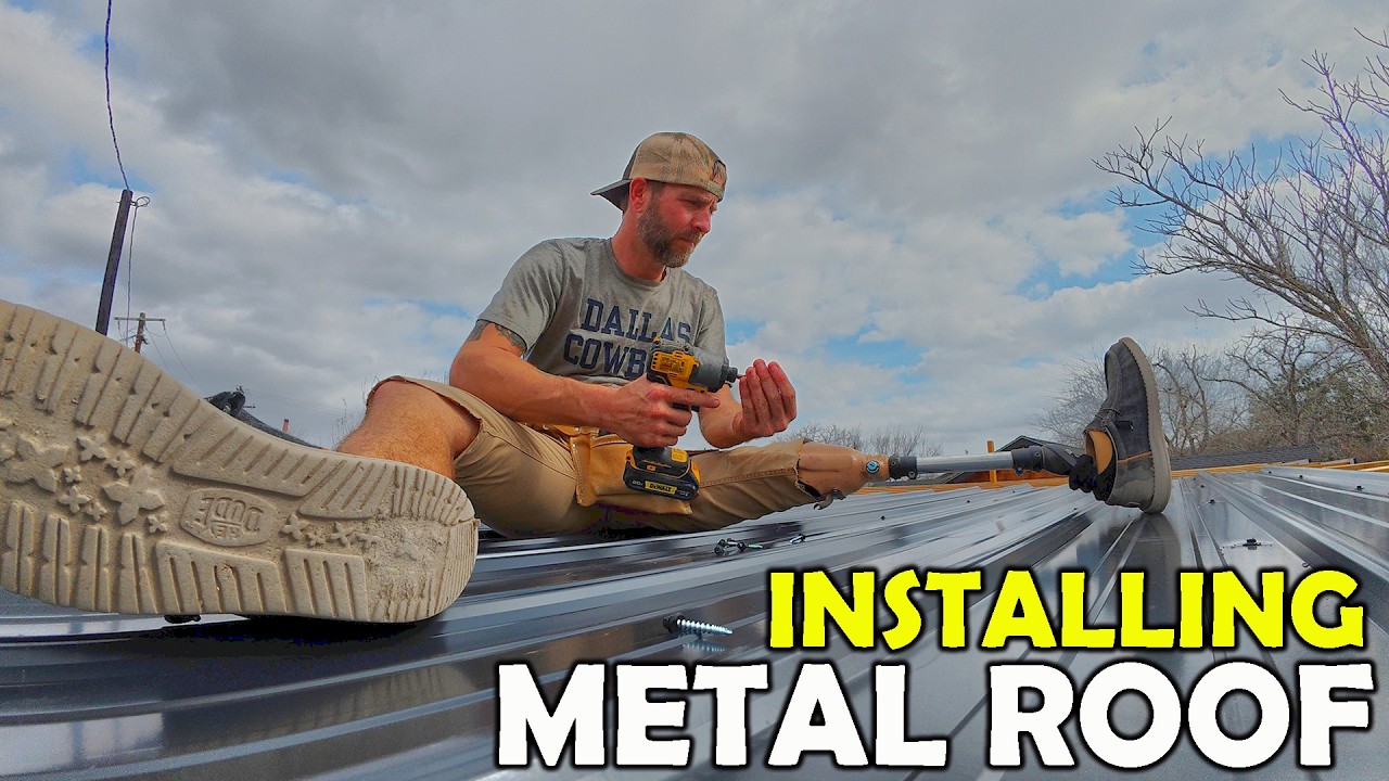 How I Installed Metal Roofing On My DIY Shop