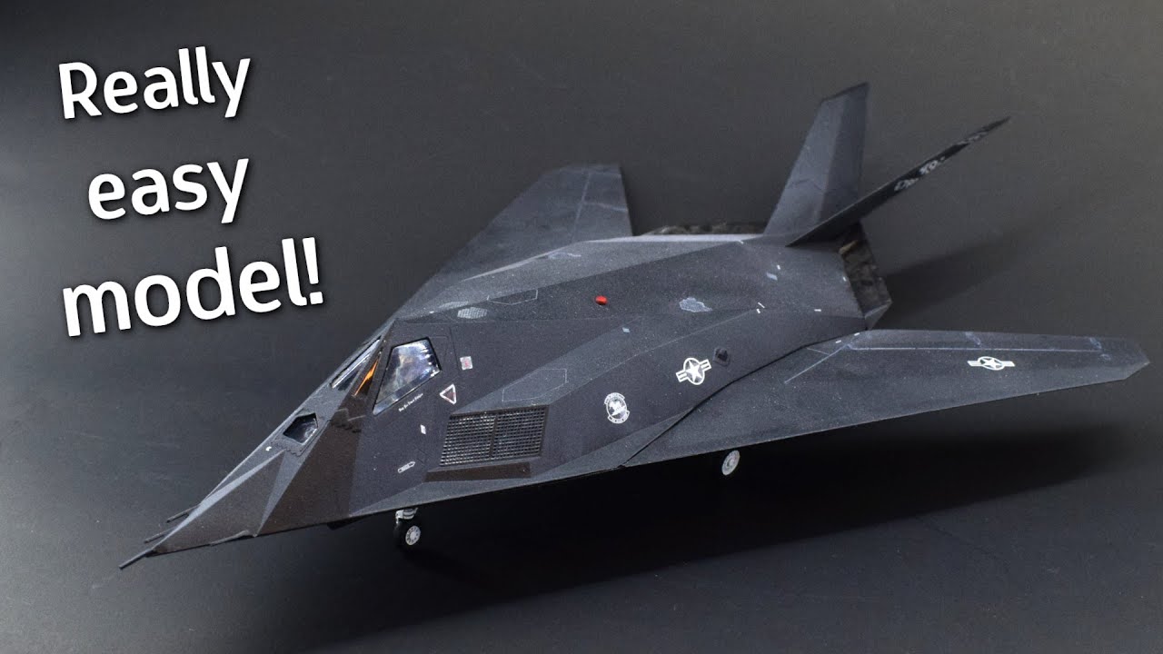 The Revell F-117A Nighthawk in 1/72 scale is a pretty EASY kit to build! Build & Review