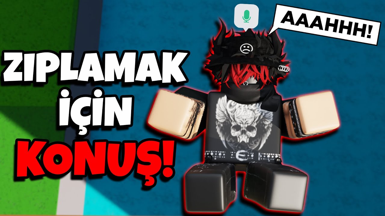 🎤 Zıplamak İçin Mikrofonumu Kırdım 📣 | Voice Control | Roblox Türkçe