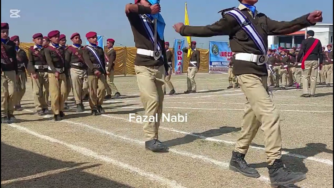 نوشہرہ تحصیل پبی کے لائق کیڈٹ کالج کے پاسنگ پریڈ شو کے مناظر