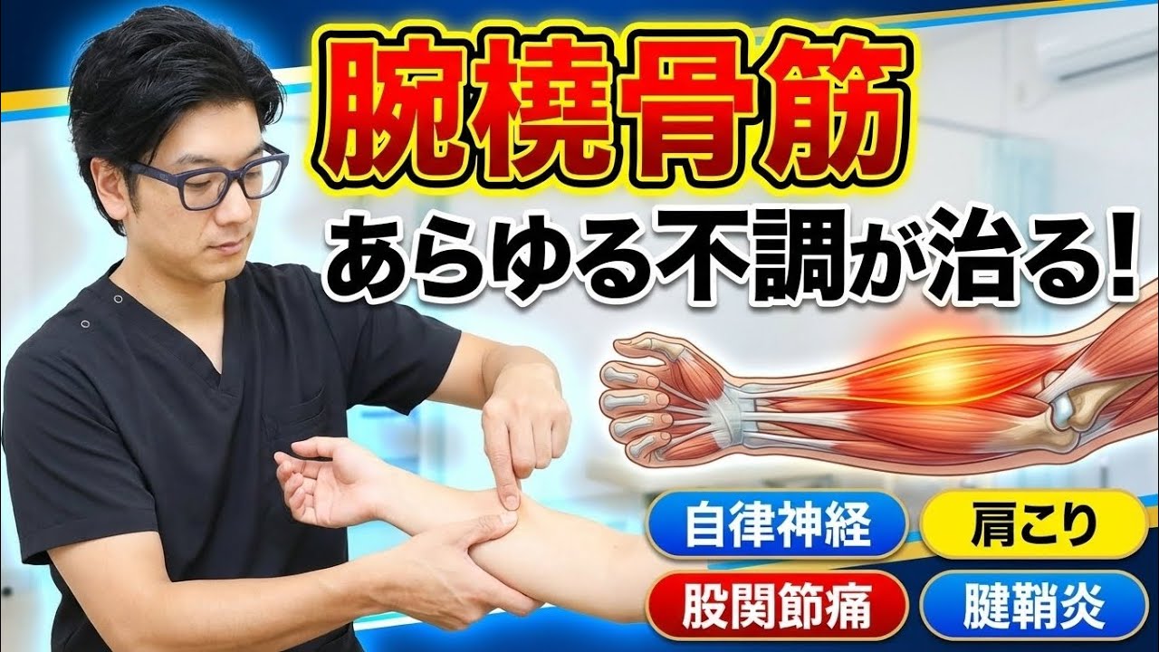 【腕の魔法】あらゆる不調は「腕橈骨筋」で治る！自律神経・肩こり・股関節痛・腱鞘炎を全網羅する神アプローチ