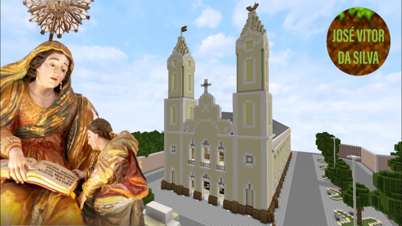 Minecraft: RECRIAÇÃO DA CATEDRAL DE SANT'ANA DE CAICÓ | atualizada |