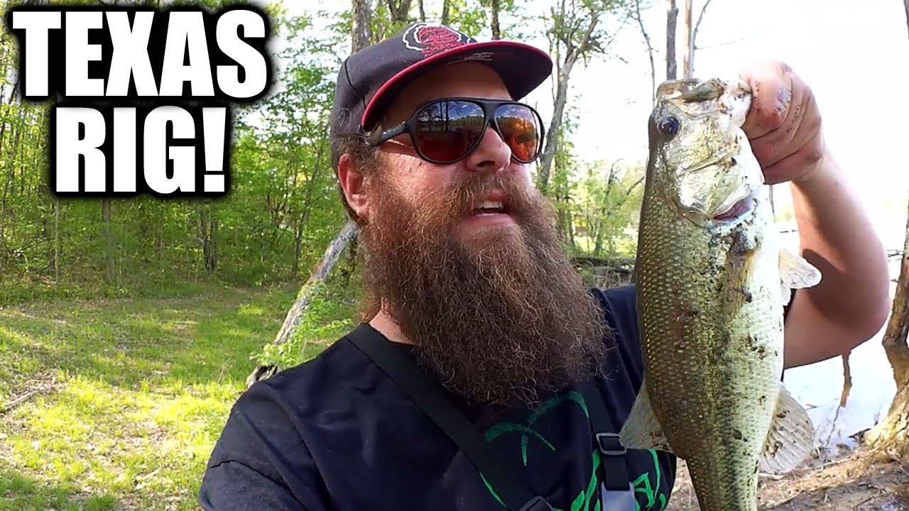 Spring Bass Fishing With a Texas Rig! Time To Start Texas Rig Fishing