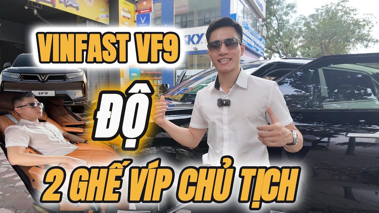 VinFast VF9 độ 2 ghế VIP Chủ Tịch | Biến SUV điện thành khoang thương gia thực thụ!
