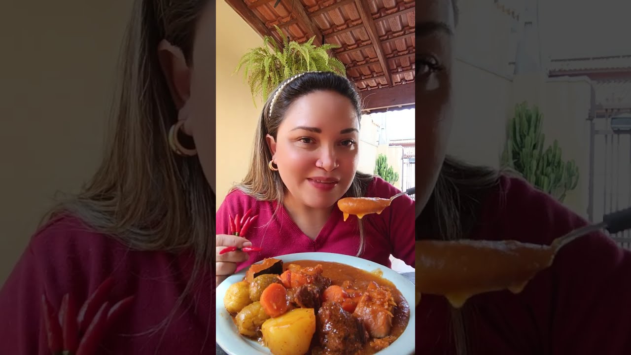 #COMENDOMUITO: ALMOÇO DE HJ AQUI EM CASA ( COZIDÃO DE CARNE COM LEGUMES , PIRÃO, PIMENTA MALAGUETA )
