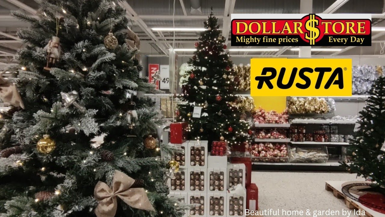 Rusta & Dollarstore | Christmas collection | Come shopping with me & my mom in Sweden 🇸🇪