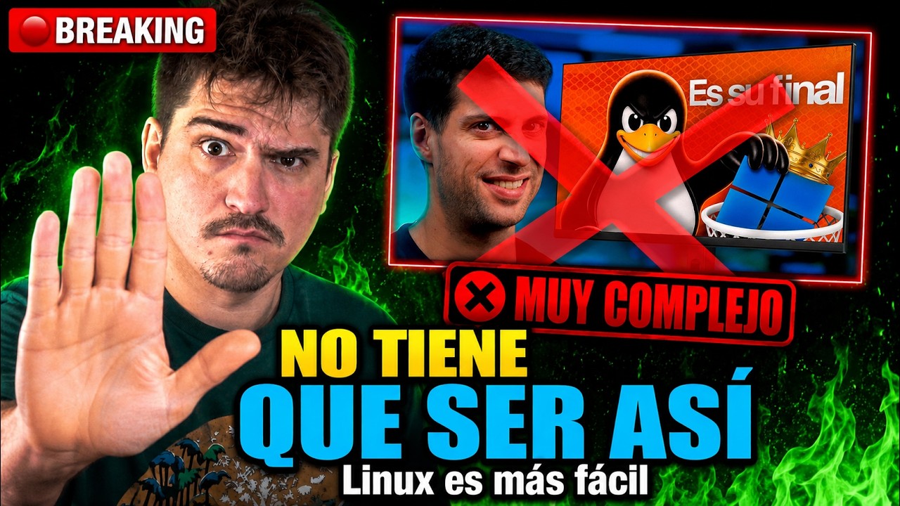 Nate Gentile se pas&oacute; a Linux de forma MUY compleja... pero NO tiene que ser as&iacute; 😤👀