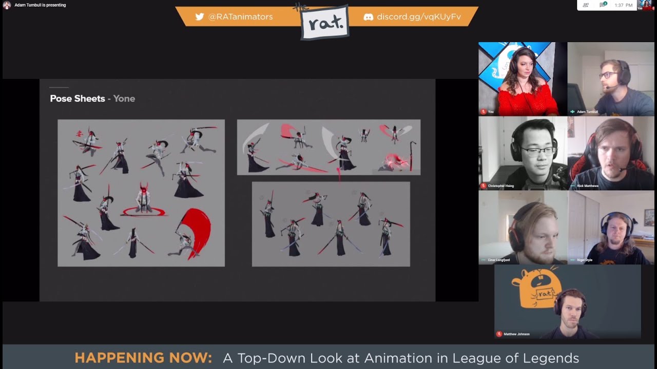 Adam Turnbull - Pre-Animation Process for a League Of Legends champion (from the RAT stream)