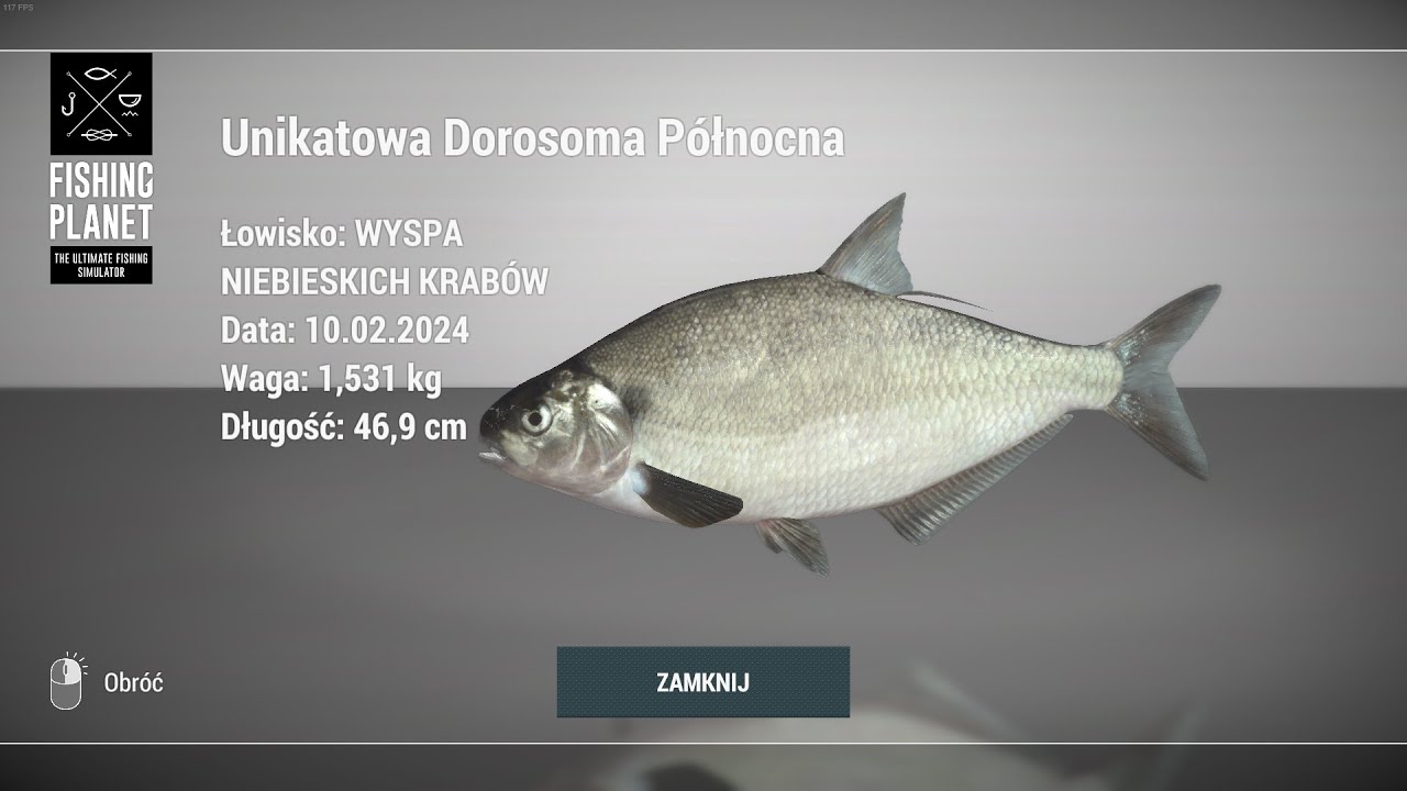 Fishing Planet Blue Crab Island  Trophy & Unique American Gizzard Shad | Medalowa Dorosoma P&oacute;łnocna