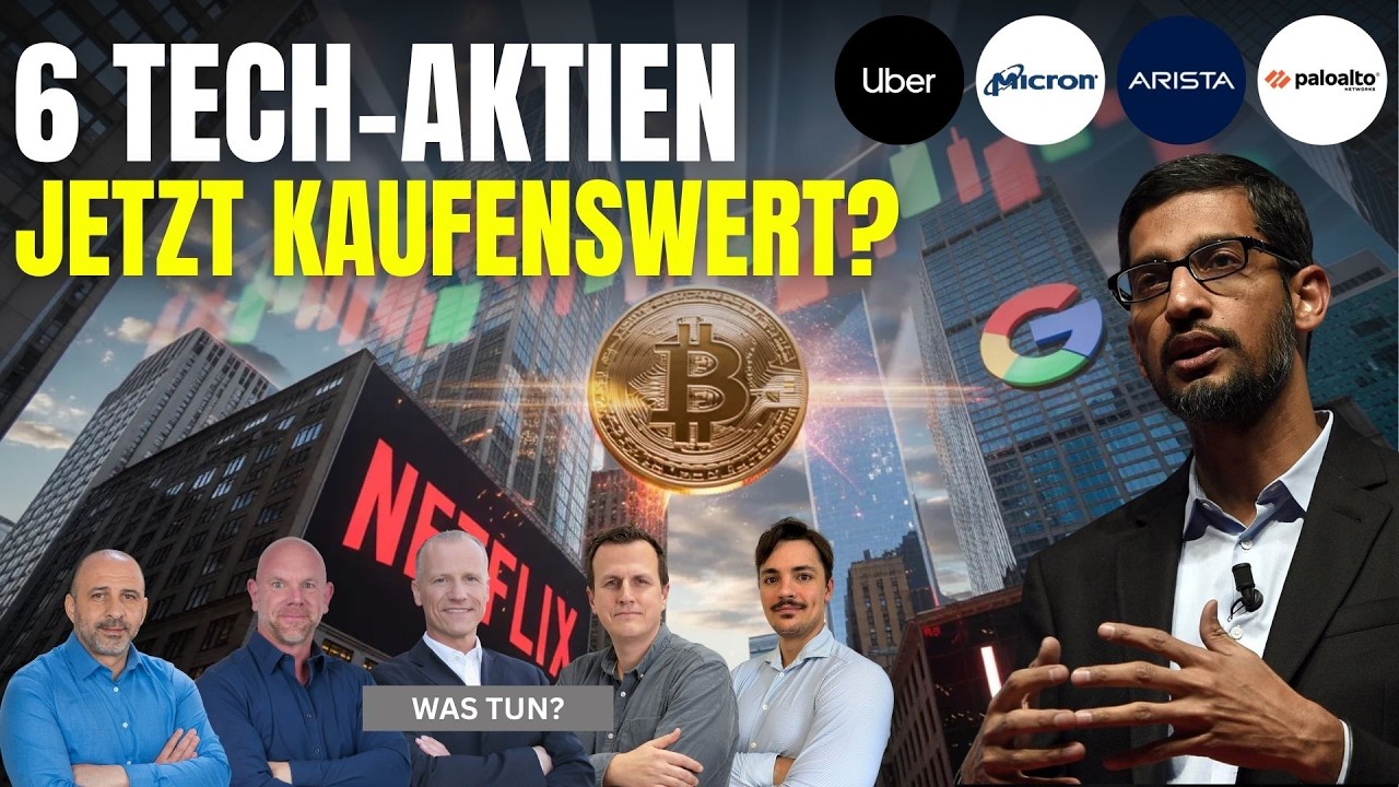 Wie stark schlagen US-Tech-Aktien zurück? Micron | PaloAlto | Arista | Uber | Alphabet| Netflix |BTC