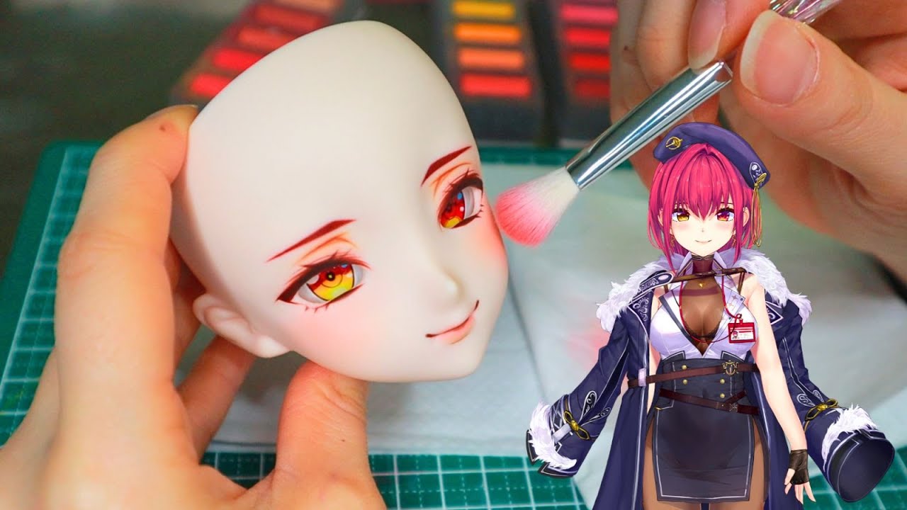 『ホロライブ』宝鐘マリンちゃんをドールで作ってみた('ω')『HOLOLIVE』I made Houshou Marine into a doll