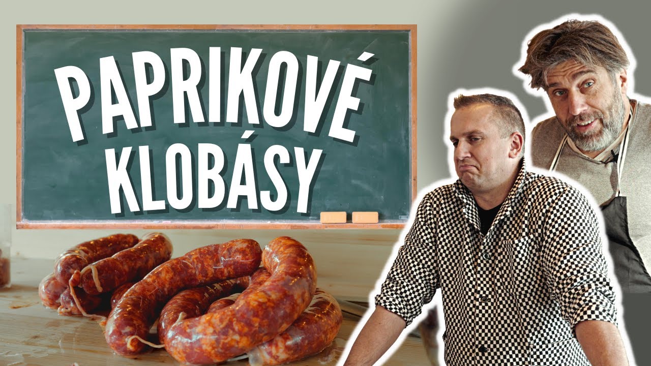 PAPRIKOVÉ KLOBÁSY - potřebujete pouze mlýnek a narážku | Kompletní postup vč. užitečných rad a tipů