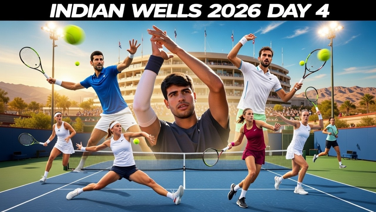 INDIAN WELLS 2026 DAY 4 FULL SCHEDULE, MATCHES, LIVE STREAM, START TIMES, TV GUIDE