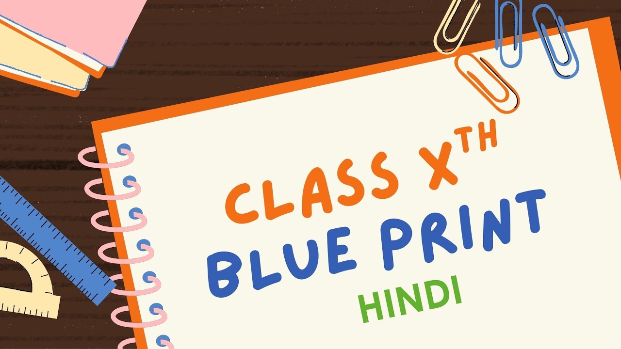CLASS 10TH CBSE COURSE A HINDI BLUE PRINT DISCUSSION