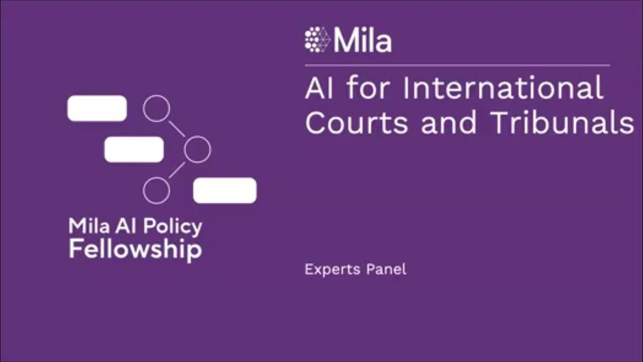 AI for International Courts and Tribunals: Experts Panel