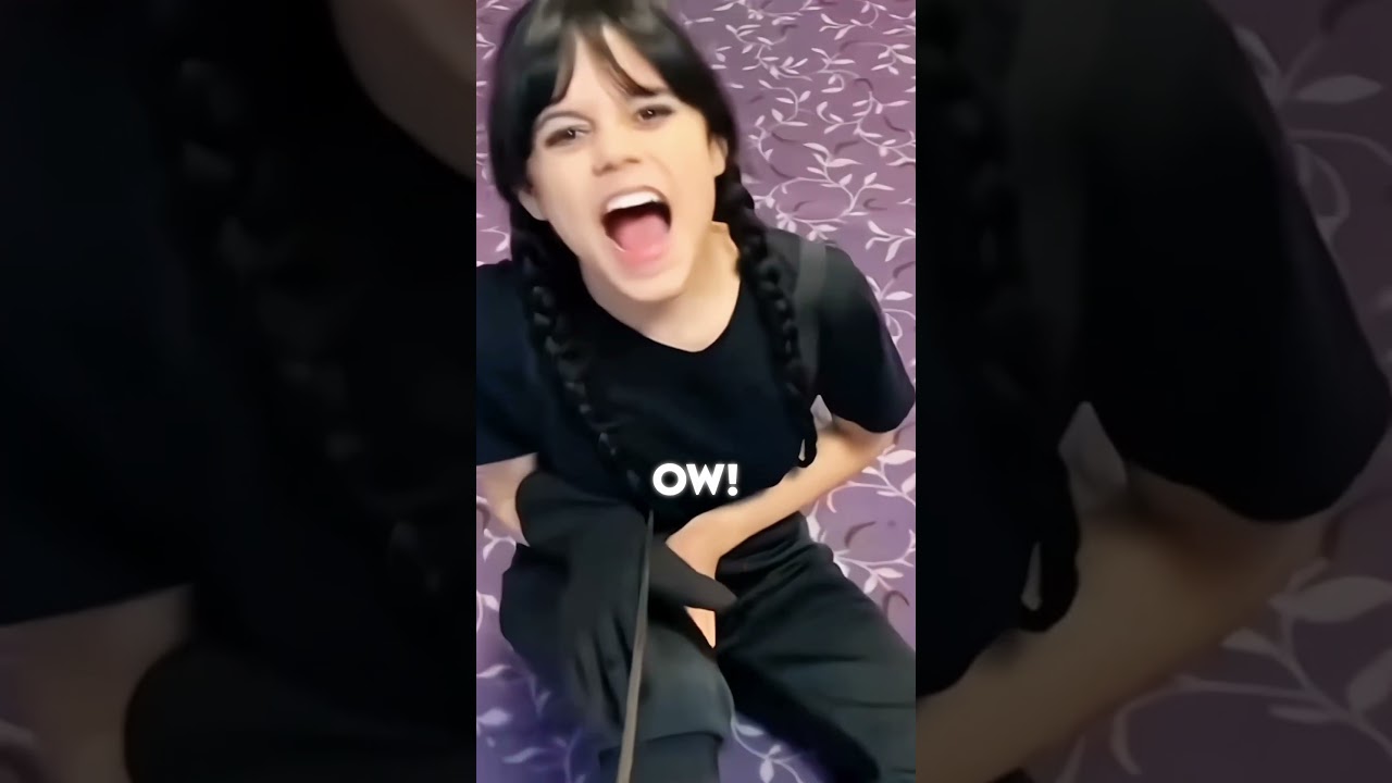 Jenna Ortega Behind the Scenes of Wednesday Season 2 👀🖤
