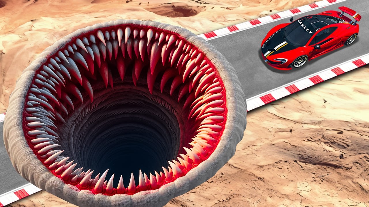 KANN EIN SUPERSPORTWAGEN ÜBER DIE RIESIGEN MONSTER-SCHLAGLÖCHER IN GTA 5 FLIEGEN?