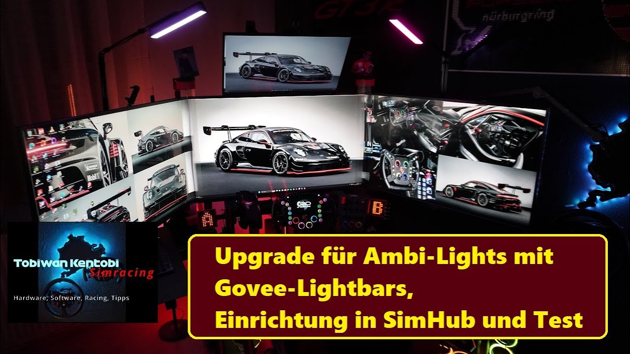 Upgrade für Ambi-Lights mit Govee-Lightbars, Einrichtung in SimHub und Test