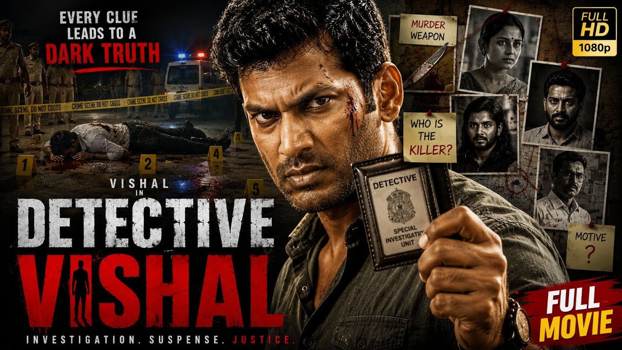 Investigative Thriller Detective Vishal South Dubbed Telugu Ful Movie | Crime Mystery Suspense Movie