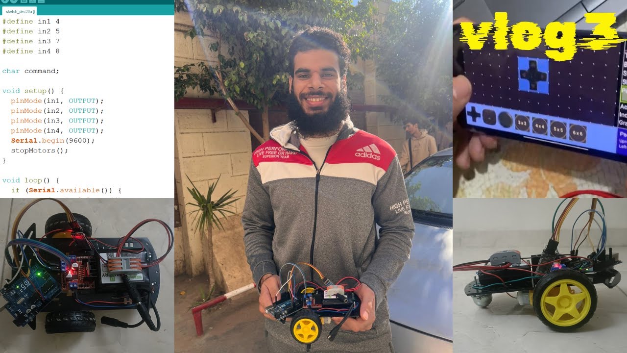 فلوج انشاء سيارة تتحكم فيها عن بعد | فلوج ترفيهي لاعداد احد مشاريع الجامعة | VLOG 3