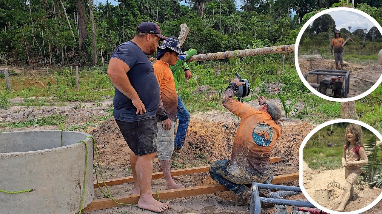 Fizemos um poço Manual na Toca, Um sonho que se Realiza.