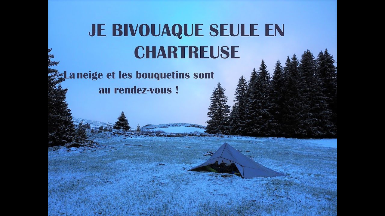 Je bivouaque seule en Chartreuse : neige, bouquetins et crocus au rendez-vous (sous tarp)
