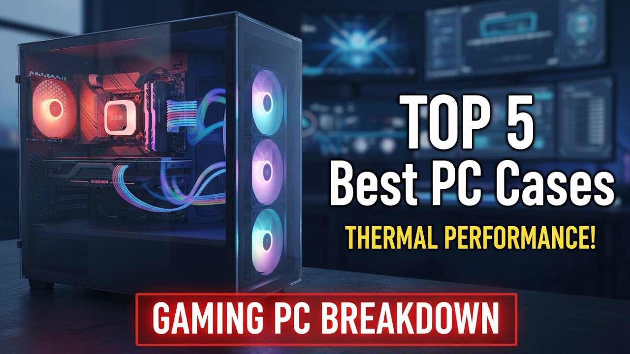 Top 5 BEST PC Cases of 2026! 🏆 (Airflow, Budget & Aesthetics)