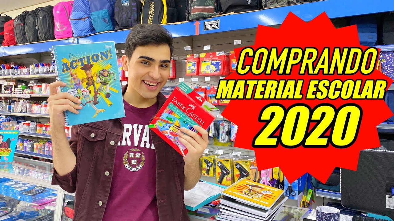 COMPRANDO MEUS MATERIAIS ESCOLARES 2020