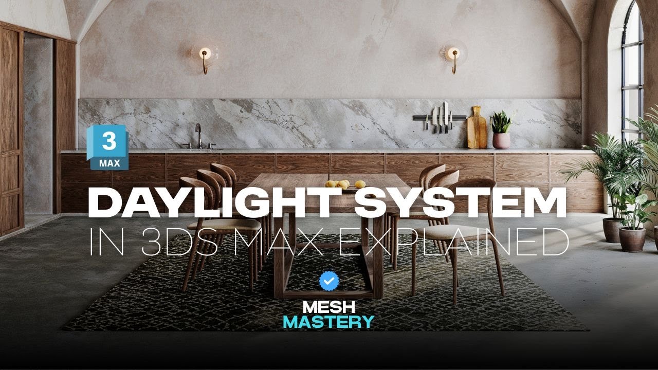 Interior Rendering | Daylight System in 3ds Max Explained (Corona Renderer)