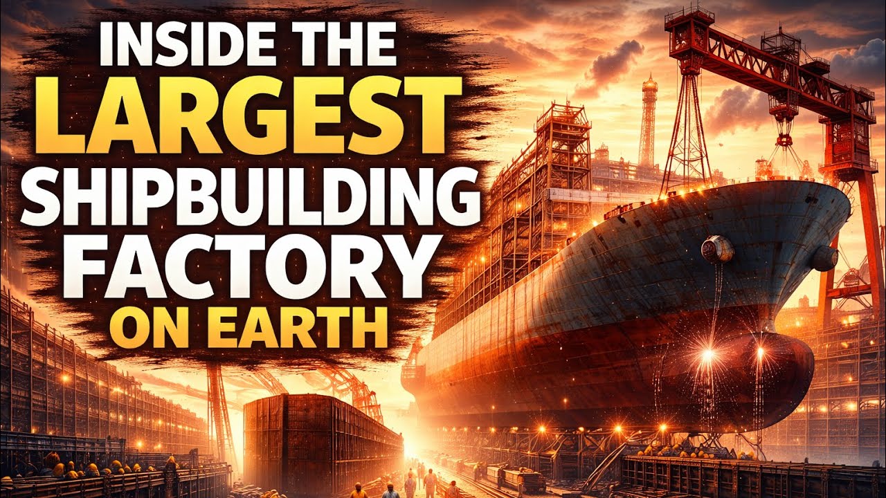 Inside The World’s Largest Shipbuilding Factory – Massive Ship Production Process