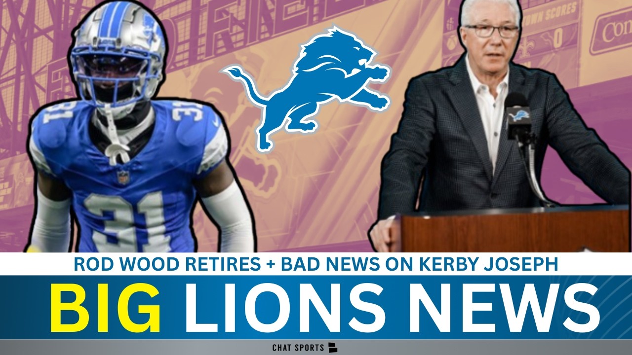 BIG Lions News: Rod Wood Retires + Bad News For Kerby Joseph