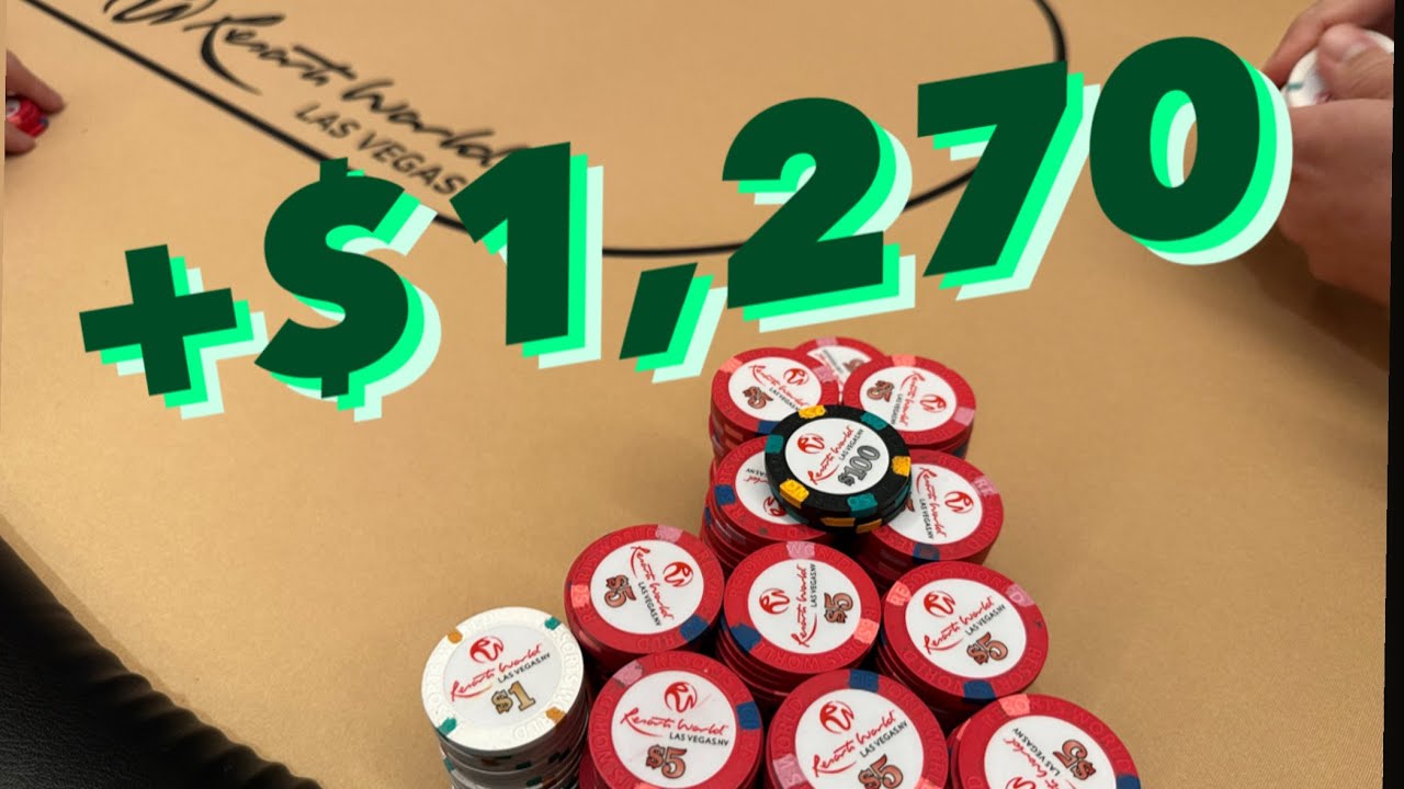 Sun Run at Resorts World!! | $1/3 No Limit Holdem | Poker Vlog Episode 8
