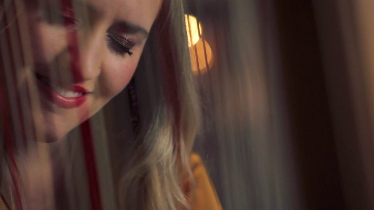 Harpist Emily Granger performs Liena by Sally Greenaway
