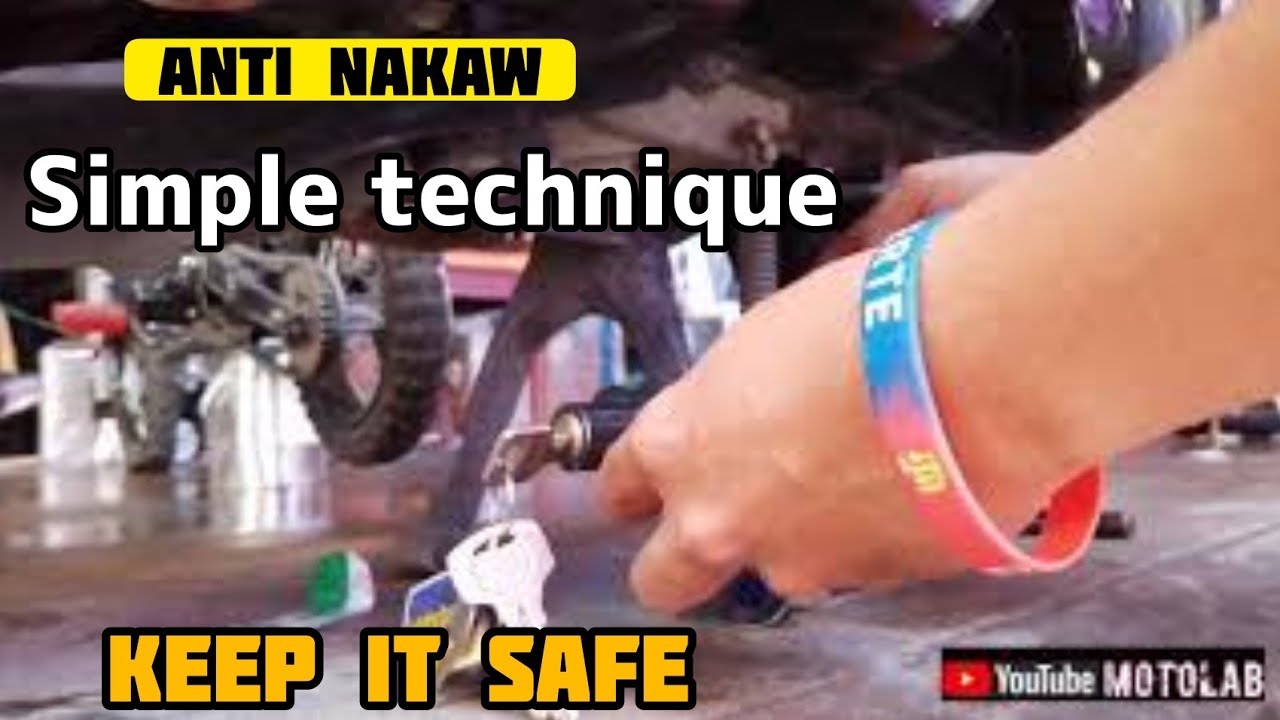 Anti theft technique. ANTI nakaw tips.. Paraan para hindi manakaw ang motor mo.