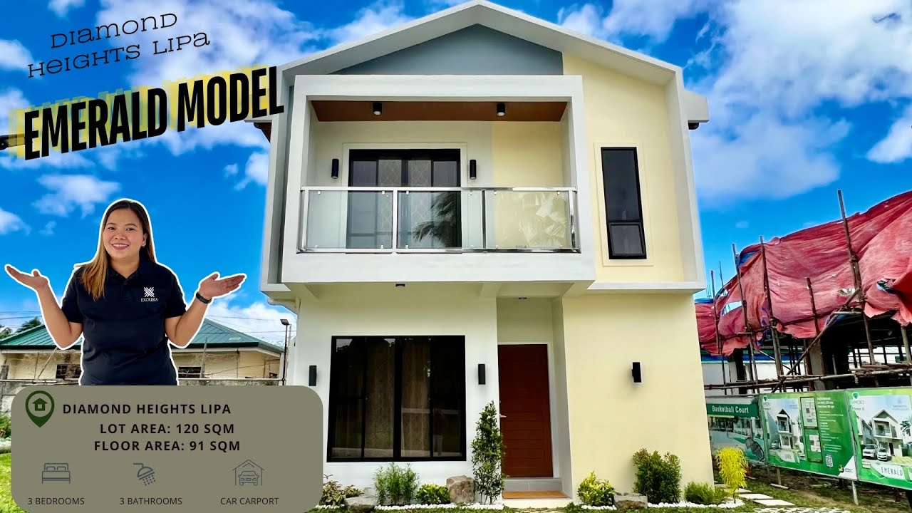 Complete Turnover House and Lot For Sale in Lipa City Batangas | Emerald Model | Diamond Heights