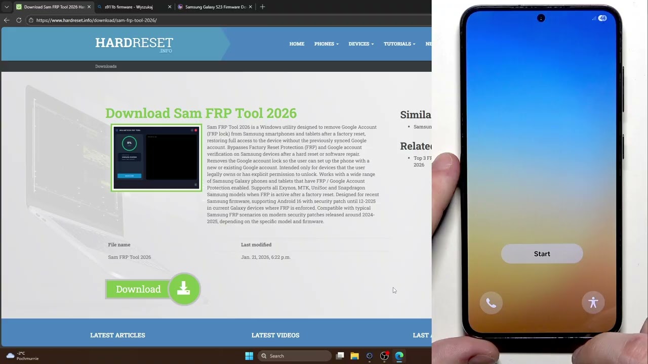 Обход FRP на Samsung Galaxy S23 | Разблокировка учетной записи Google в 2026 году