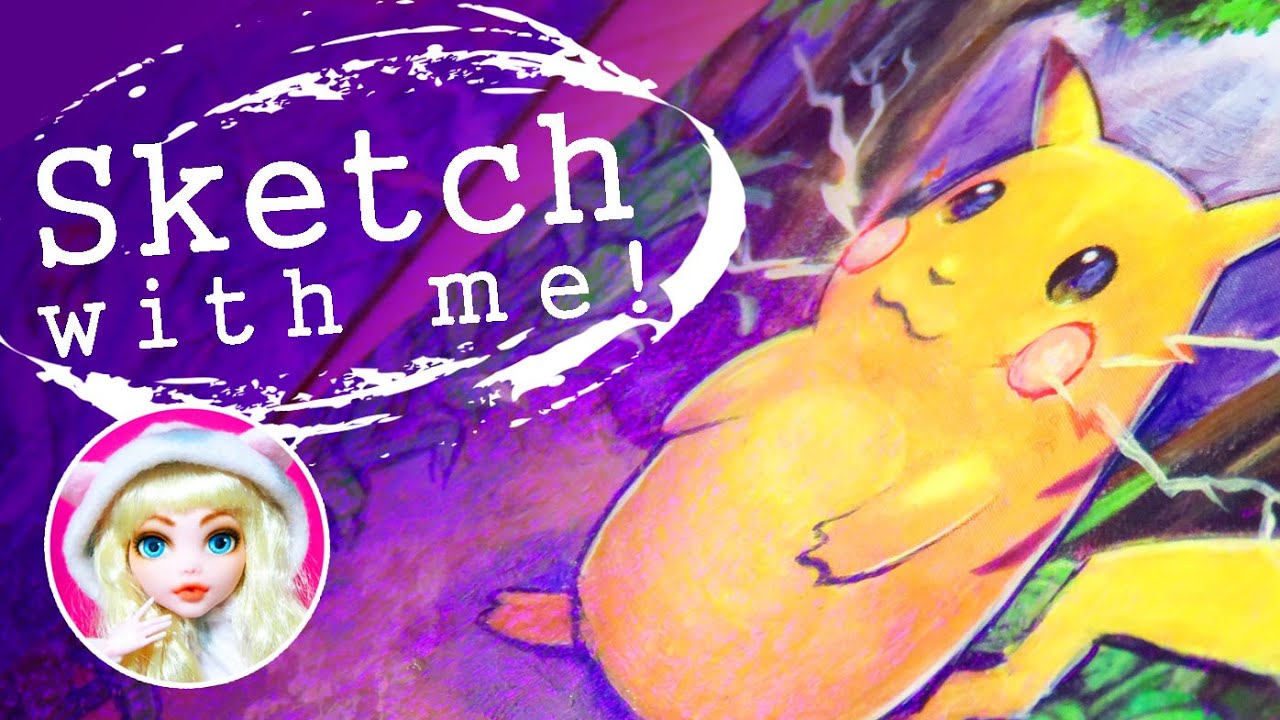 Sketch With Me! #6 Painting Pokémon Cards