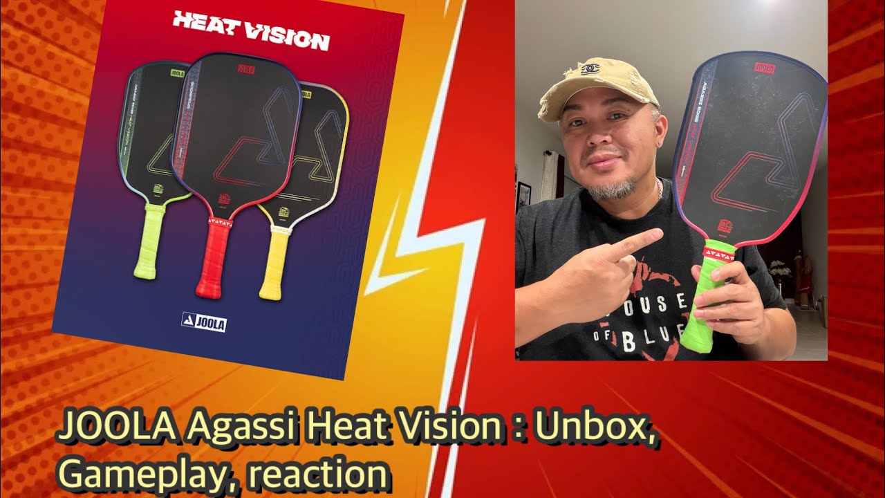 JOOLA HEAT VISION SERIES : AGASSI Unbox, gameplay, reaction