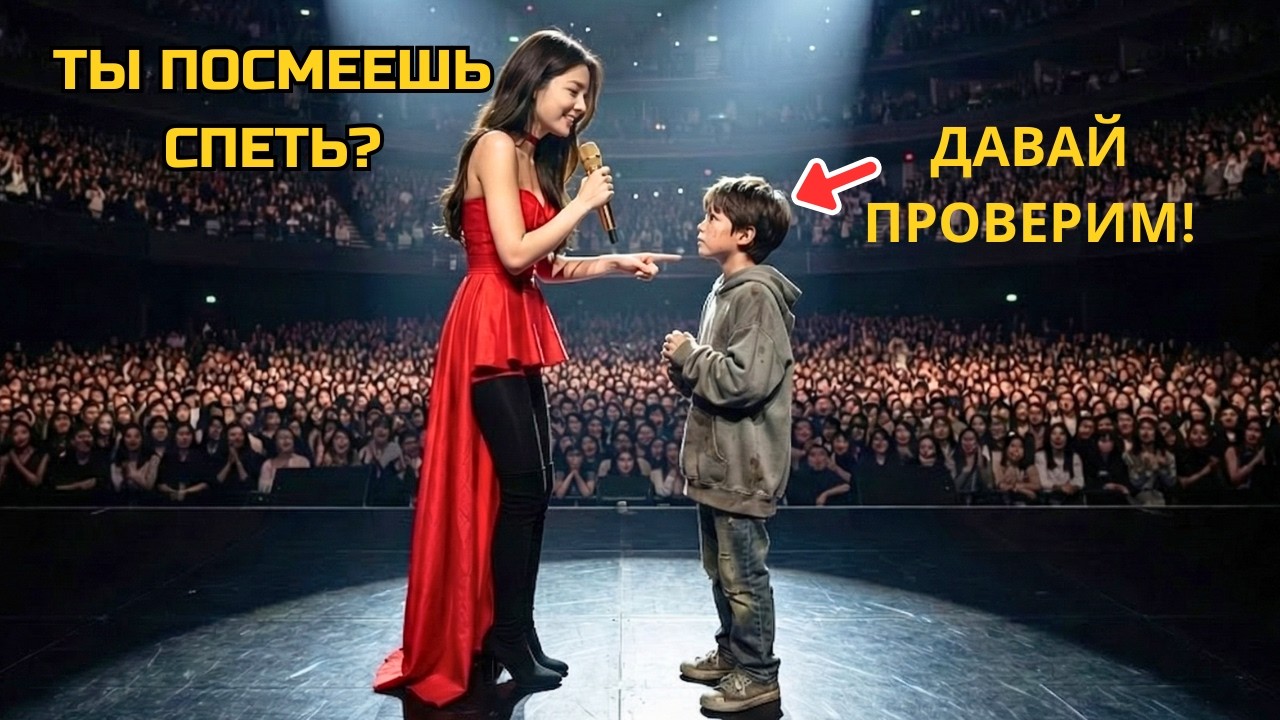 Известная певица вытащила БЕДНОГО мальчика на сцену ради смеха.Но он взял нотyкоторая ей и НЕСНИЛАСЬ