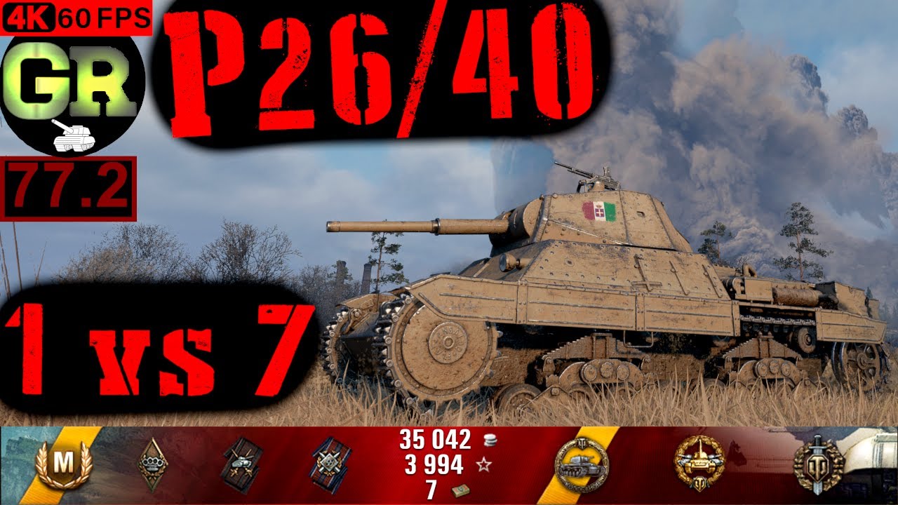 77_World of Tanks P26/40 WoT Replay - 9 Kills 2K DMG(Patch 1.4.0)