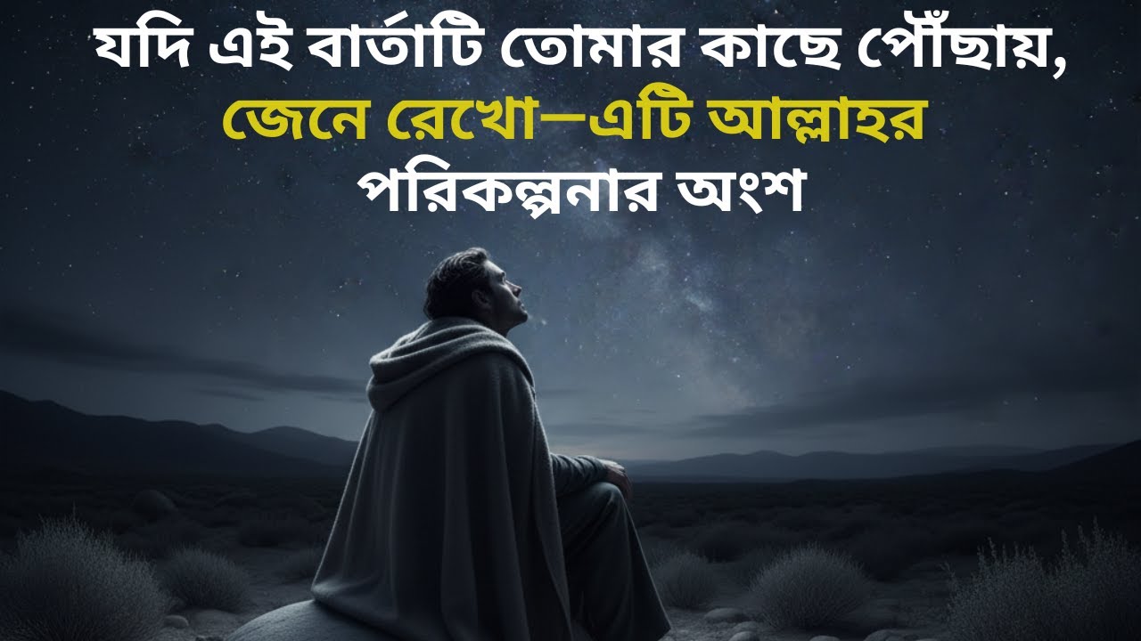 যদি এই বার্তাটি তোমার কাছে পৌঁছায়, জেনে রেখো—এটি আল্লাহর পরিকল্পনার অংশ! #lighttoparadise #dua