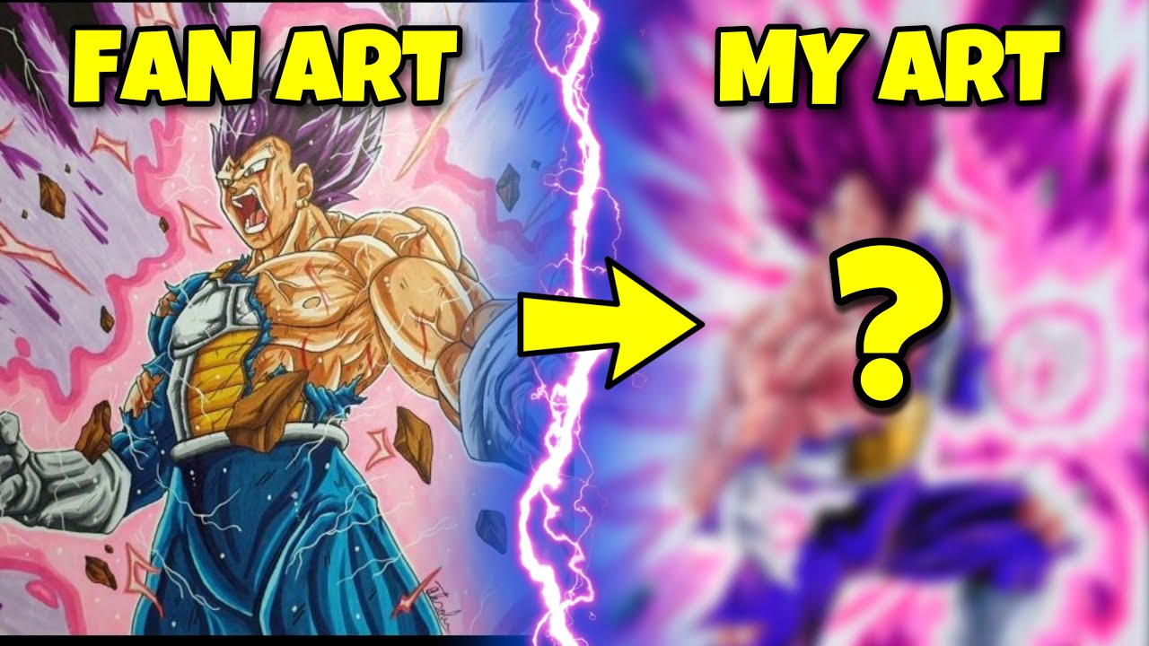 Drawing Majin VEGETA Ultra Ego | Fan's Art ReDraw | Commission #91