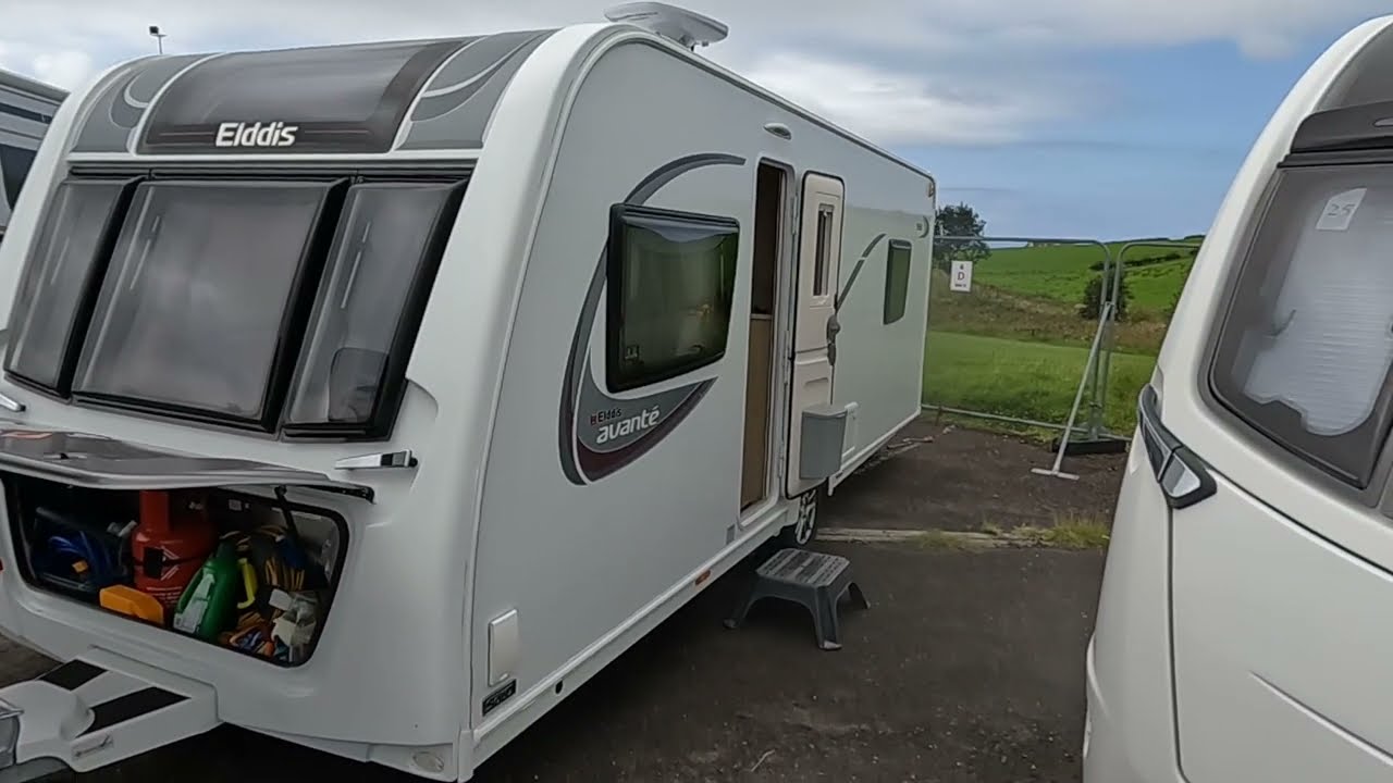 Caravan nose weight on an Elddis Avante 550 with rear fixed bed.