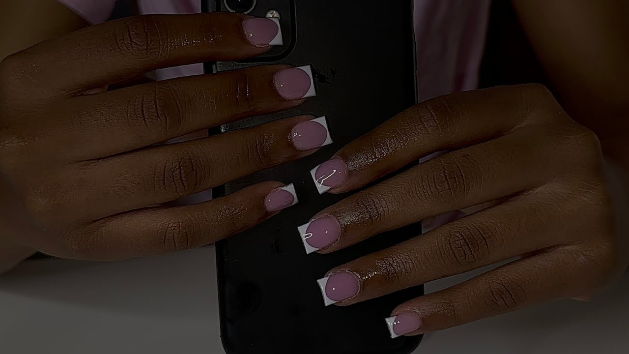 Short French Tip Nails | Start to Finish