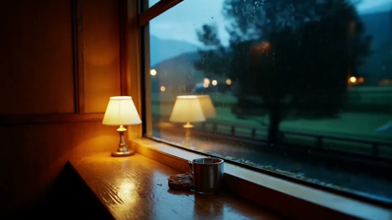 Night Train ASMR 🚂🌙 Rain Sounds & Soft Train Ambience