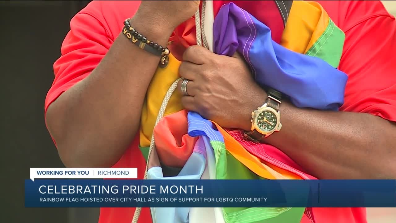 'Progress Flag' raised in honor of LGBTQ Pride Month