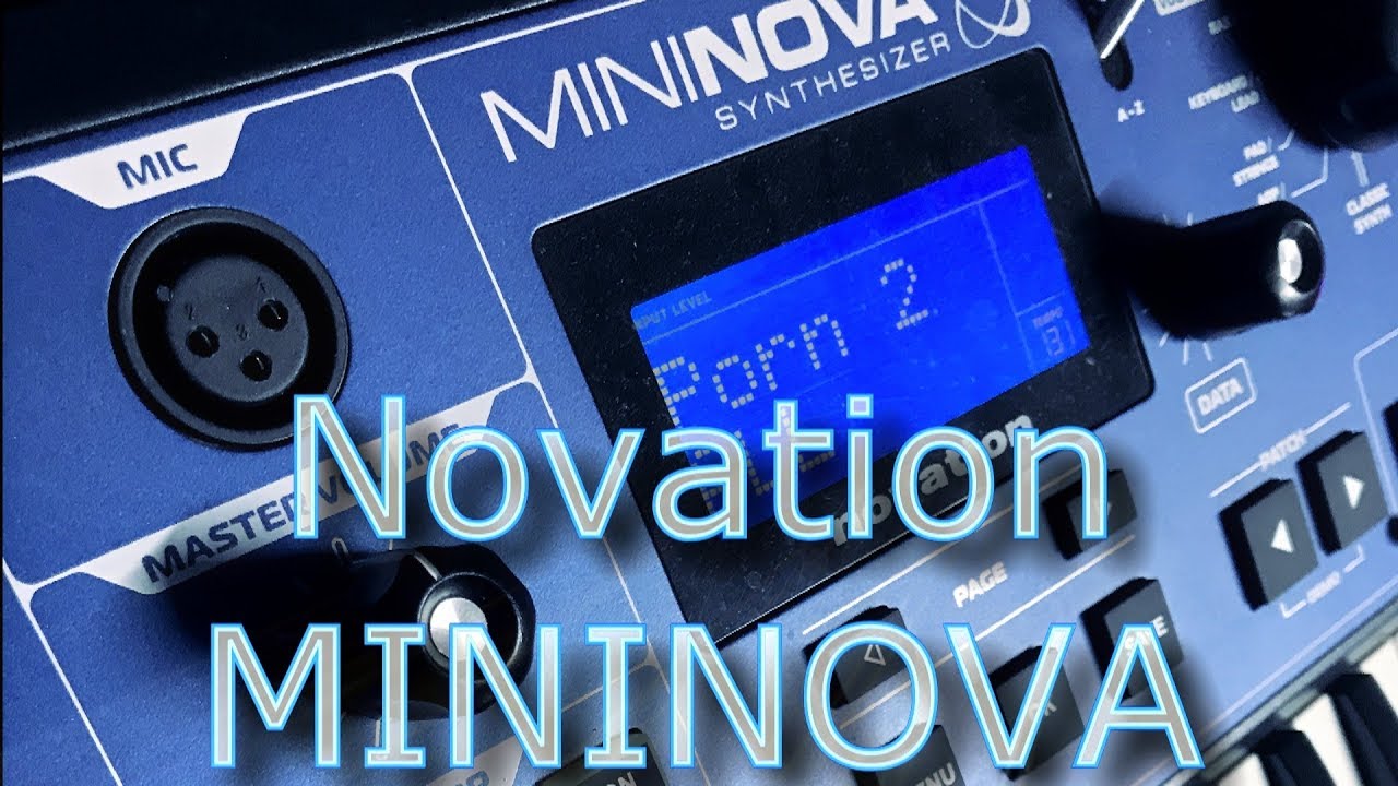 Novation Mininova Synthesizer - no talking video