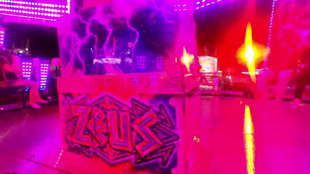 Zeus - Dreamland Amusements (Onride - Night - Cycle 2) Charlotte Fair | Non-Copyright